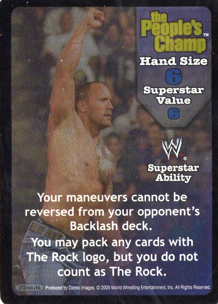 The Peoples Champ face card